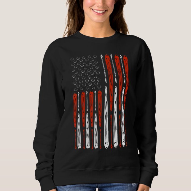 America Pride Flag Patriotic Independence Day July Sweatshirt (Front)