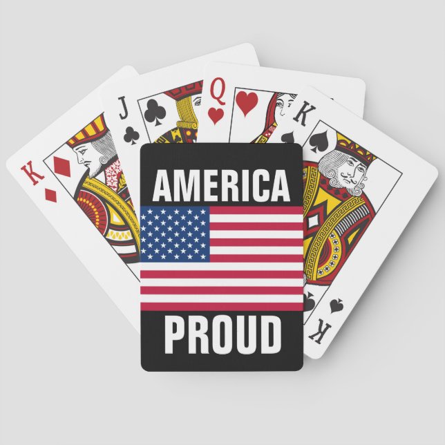 AMERICA PROUD PATRIOT PLAYING CARDS (Back)
