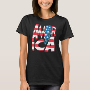 America Red Blue White Usa Flag Power Patriotic 4t T-Shirt