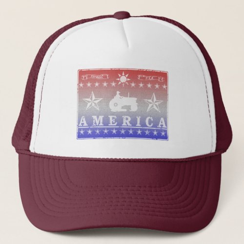 America_ Red White Blue Trucker Hat