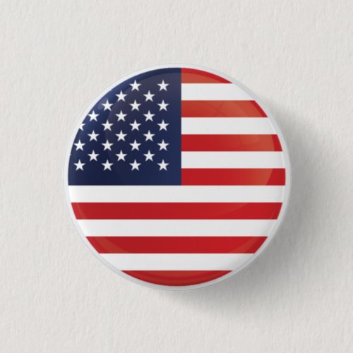 America Round Icon Flag Button