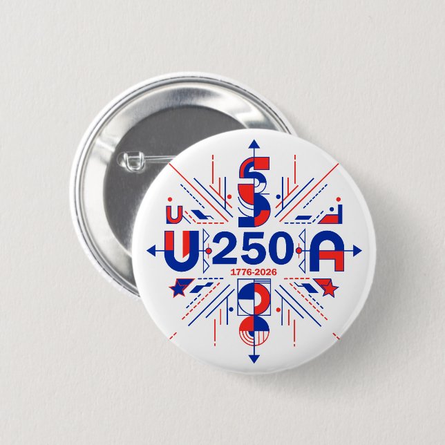 America’s 250th anniversary button (Front & Back)