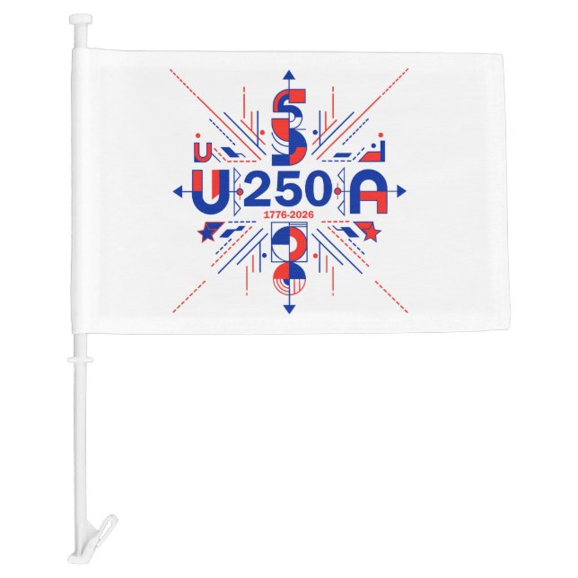 America’s 250th anniversary car flag (Front)