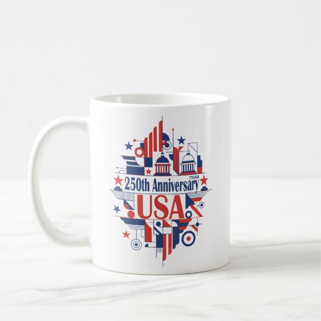 America’s 250th anniversary coffee mug (Left)