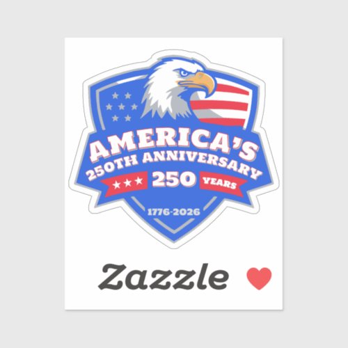 America’s 250th Anniversary Eagle Badge Vinyl Sticker