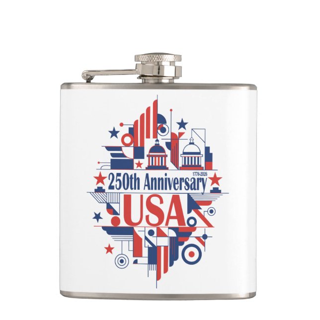 America’s 250th anniversary flask (Front)