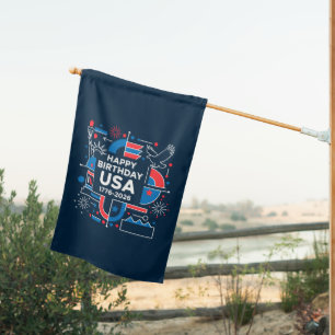 America’s 250th anniversary house flag