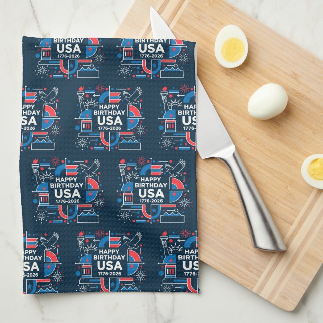 America’s 250th anniversary kitchen towel (Quarter Fold)