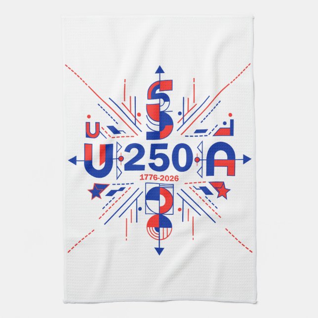America’s 250th anniversary kitchen towel (Vertical)