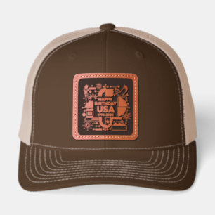 America’s 250th anniversary leather patch hat