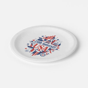 America’s 250th anniversary paper plates