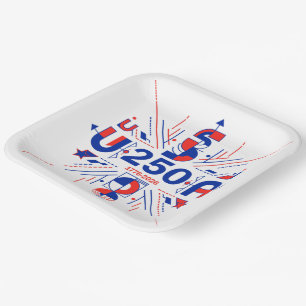 America’s 250th anniversary paper plates