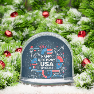 America’s 250th anniversary snow globe