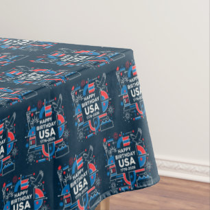 America’s 250th anniversary tablecloth