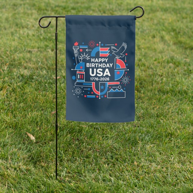 America’s 250th anniversary V2 Garden Flag (In SItu)