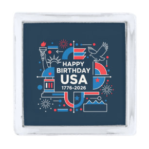 America’s 250th anniversary V2 Silver Finish Lapel Pin