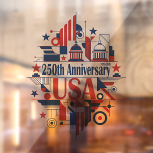 America’s 250th anniversary window cling