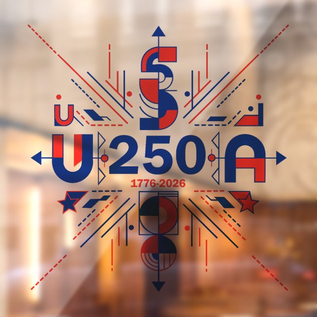 America’s 250th anniversary window cling (Sheet 2)