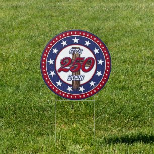 America’s 250th Birthday 1776-2026 Rugged Cross Sign