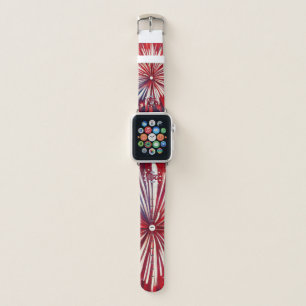 America’s 250th Birthday 1776-2026 RWB Fireworks Apple Watch Band