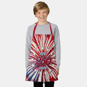 America’s 250th Birthday 1776-2026 RWB Fireworks Apron