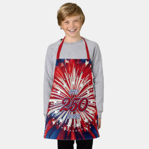 America’s 250th Birthday 1776-2026 RWB Fireworks Apron