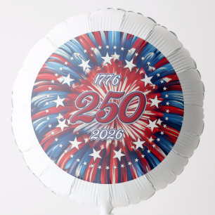 America’s 250th Birthday 1776-2026 RWB Fireworks Balloon