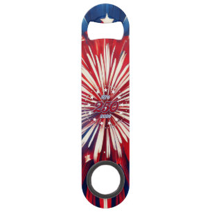 America’s 250th Birthday 1776-2026 RWB Fireworks Bar Key
