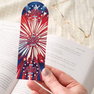 America’s 250th Birthday 1776-2026 RWB Fireworks Bookmarks