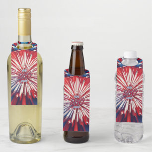 America’s 250th Birthday 1776-2026 RWB Fireworks Bottle Hanger Tag