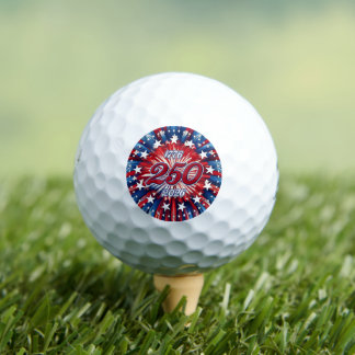 America’s 250th Birthday 1776-2026 RWB Fireworks Golf Balls