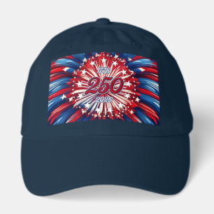 America’s 250th Birthday 1776-2026 RWB Fireworks Hat