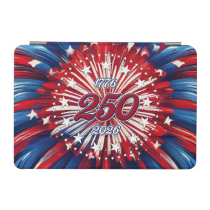 America’s 250th Birthday 1776-2026 RWB Fireworks iPad Mini Cover