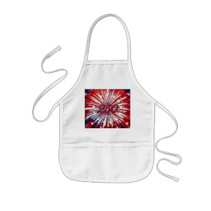 America’s 250th Birthday 1776-2026 RWB Fireworks Kids' Apron