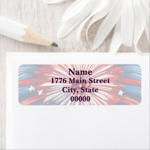 America’s 250th Birthday 1776-2026 RWB Fireworks Label
