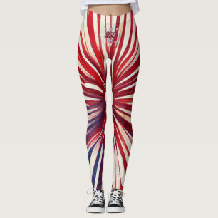 America’s 250th Birthday 1776-2026 RWB Fireworks Leggings