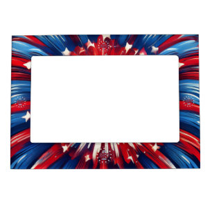 America’s 250th Birthday 1776-2026 RWB Fireworks Magnetic Frame