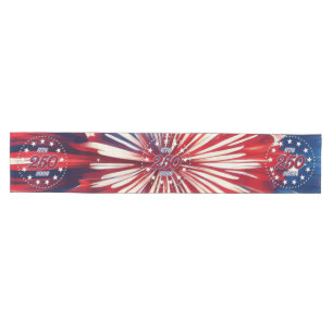 America’s 250th Birthday 1776-2026 RWB Fireworks Medium Table Runner