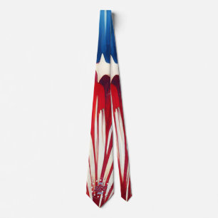 America’s 250th Birthday 1776-2026 RWB Fireworks Neck Tie