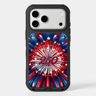 America’s 250th Birthday 1776-2026 RWB Fireworks iPhone 17 Pro Max Case