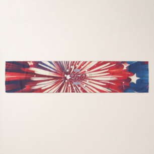 America’s 250th Birthday 1776-2026 RWB Fireworks Scarf