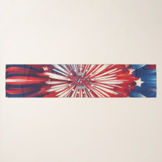 America’s 250th Birthday 1776-2026 RWB Fireworks Scarf