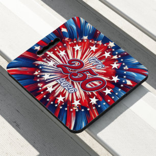 America’s 250th Birthday 1776-2026 RWB Fireworks Seat Cushion