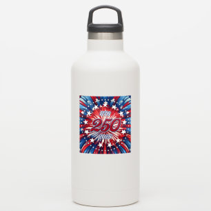 America’s 250th Birthday 1776-2026 RWB Fireworks Sticker