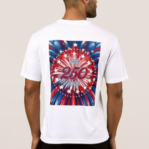 America’s 250th Birthday 1776-2026 RWB Fireworks T T-Shirt