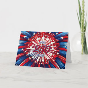 America’s 250th Birthday 1776-2026 RWB Fireworks Thank You Card