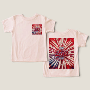 America’s 250th Birthday 1776-2026 RWB Fireworks Toddler T-shirt