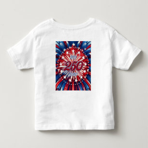 America’s 250th Birthday 1776-2026 RWB Fireworks Toddler T-shirt