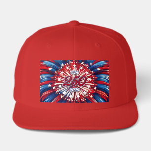 America’s 250th Birthday 1776-2026 RWB Fireworks Visor