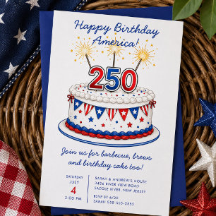 America’s 250th Birthday BBQ Invite